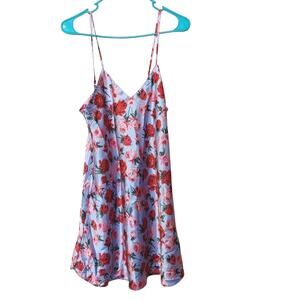 Best United Garment Co Small Lingerie Floral Flower Purple Pink Green Slip